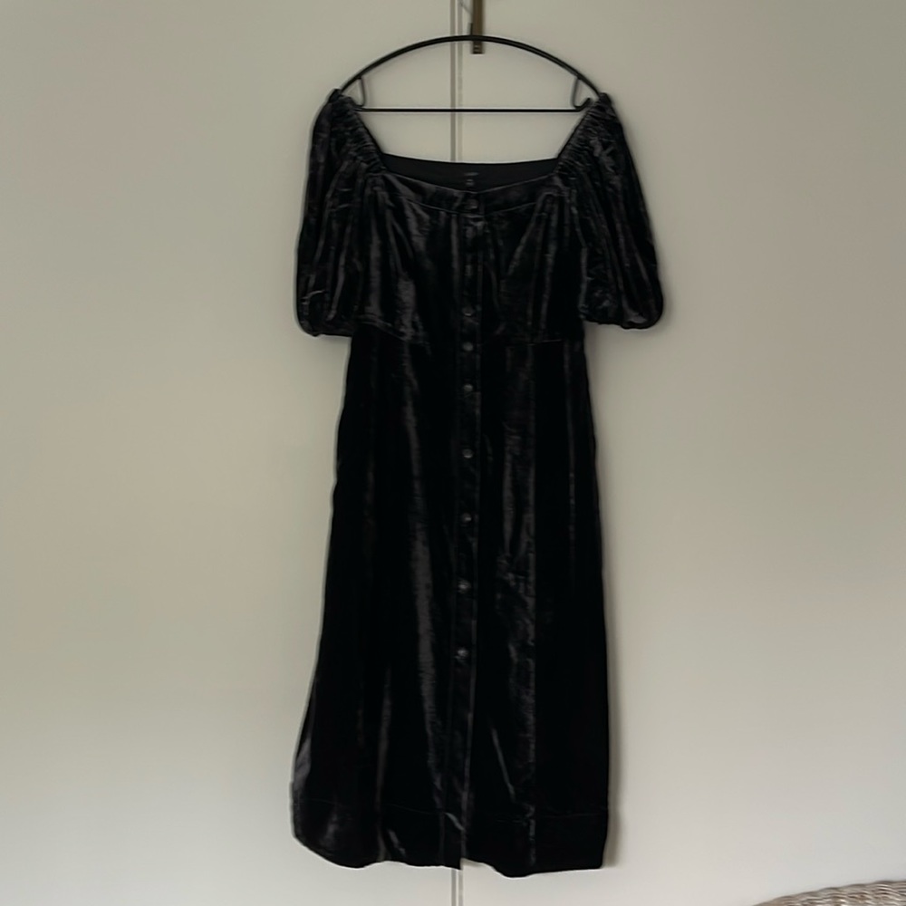 J crew NWNT Polyester Velvet Holiday Dress, Tag sz10 fit sz 8